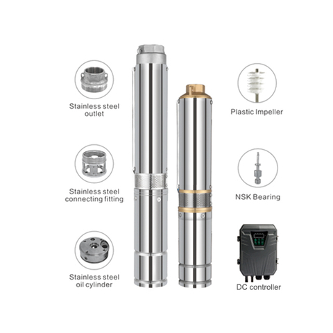 4 Inch DC Brushless Solar Submersible Borehole Pump (4ELR)