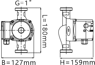 3 SPEED ADJUSTMENT CIRCULATION PUMP 15-8 DIMENSION