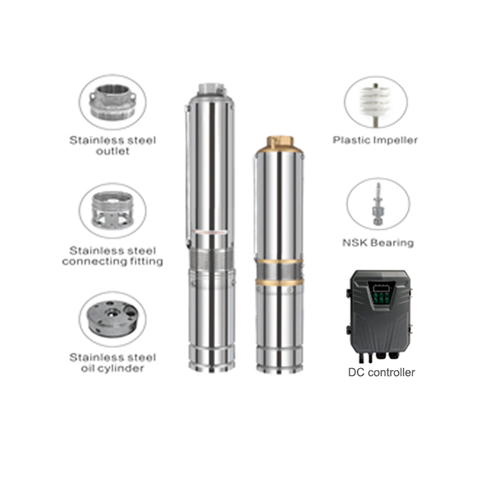 3 Inch DC Brushless Solar Submersible Borehole Pump (3EPC)